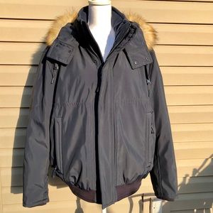 Andrew Marc NY winter coat jacket with fur hood